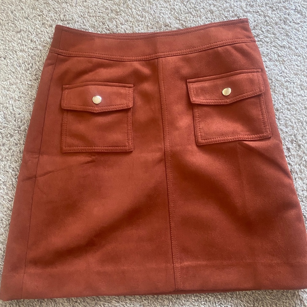 NWT Loft High Waisted Suede Skirt